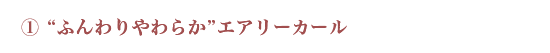 ふんわりやわらかエアリーカール